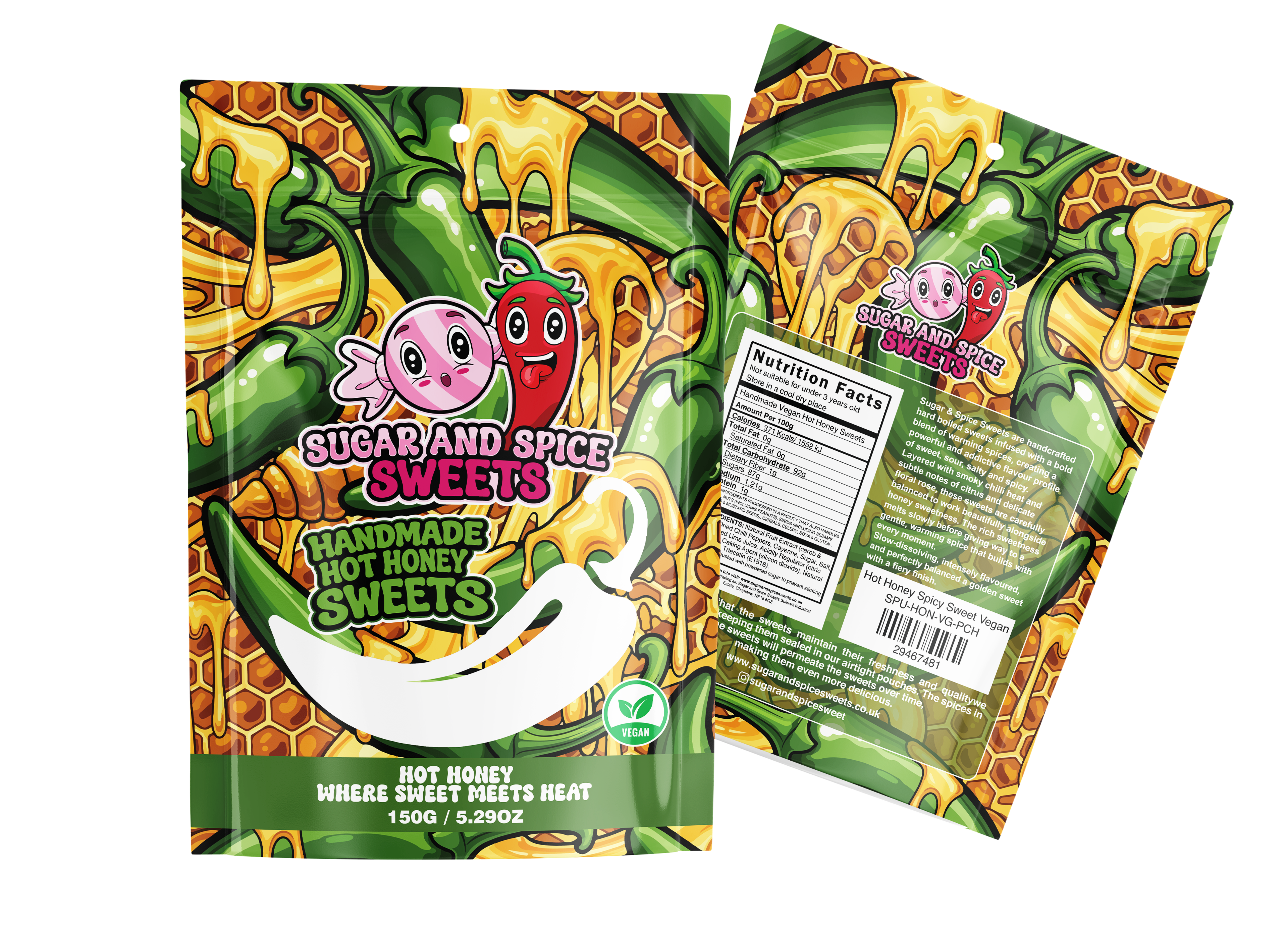 Hot Honey Spicy Sweet Vegan – Sugar and Spice Sweets