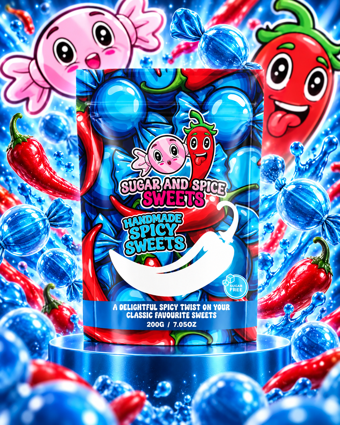 Spicy SUGAR-FREE Mixed Sweet Pouch