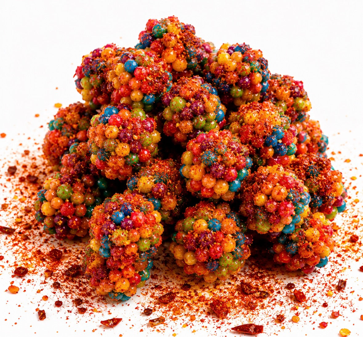 Spicy Rainbow Clusters